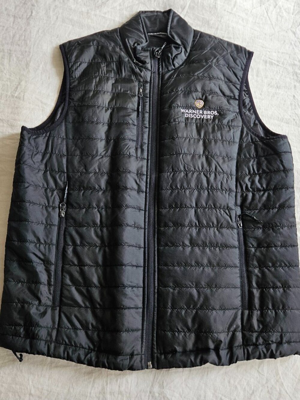Warner Bros Discovery Quilted Puffer Vest XL Black